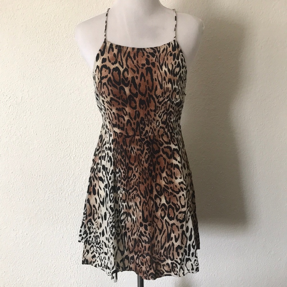 ✖️SOLD✖️ Motel leopard print summer dress